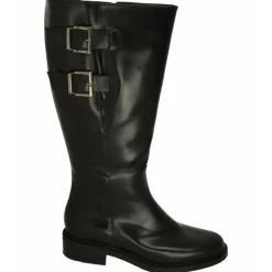 PieSanto Botas Cana Ancha|Bota Alta De De Cana Extra Ancha 48Cm Hebillas En Cana Y Piso De Bloque Goma Tacon Con Planta De Descanso