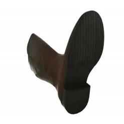 PieSanto Botas Cana Ancha|Bota Alta De De Cana Intermedia Con Piso De Bloque Tacon De Goma, Planta De Descanso Extraible Y Elastico En Cana
