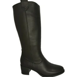 PieSanto Botas|Bota Alta De Estilo Texano Con Tacon De Suela Y Horma De Ancho Especial Con Piso De Goma Con Cerco
