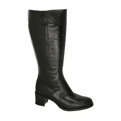 PieSanto Botas|Bota De De Cana Y Pala Lisa Con Ancho De Pierna Intermedio De 41 Cm, Tacon De Base Ancha Y Planta Extraible
