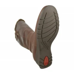 PieSanto Botas Cana Ancha|Bota De Cana De 43 Cm Y Pala Lisa, Cuello Lana Y Piso De Goma Con Planta De Descanso Extraible