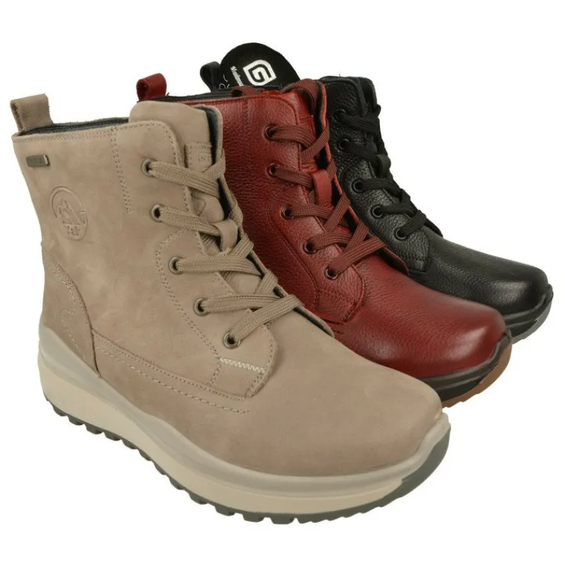 G Comfort Botines|Botin Con Cordones De Impermeable Y Con Piso Antideslizante De Gran Confort De Pisada. Horma De Ancho Especial.