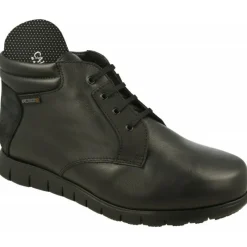 Calzamedi Botines|Botin Cordon De En Pala Lisa Con Piso Aligerado Y Planta De Descanso Extraible En Horma De Ancho 14 Negro