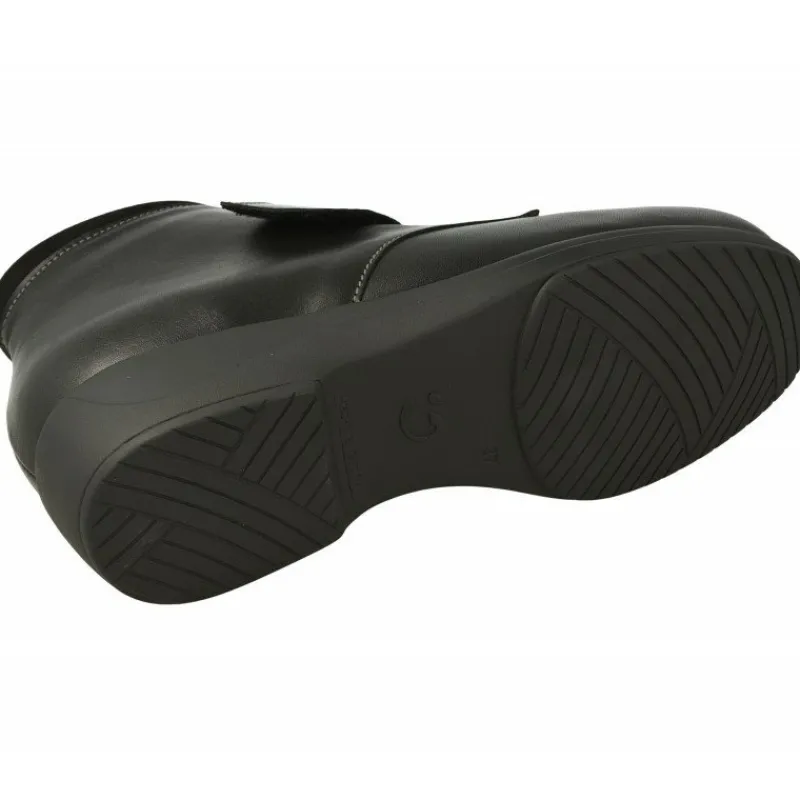 Alviflex Botines|Botin De Con Ajuste Por Velcro En Pala Lisa Y Piso De Amortiguacion En Ancho 14 Especial Plantillas Negro