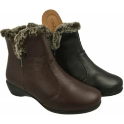 Calzamedi Botines|Botin De Con Pala Lisa Y Cremallera Lateral En Ancho 13 Con Piso De Caucho Y Planta Anatomica Movible