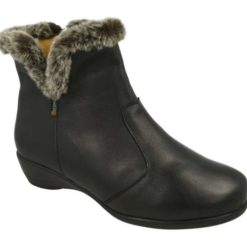 Calzamedi Botines|Botin De Con Pala Lisa Y Cremallera Lateral En Ancho 13 Con Piso De Caucho Y Planta Anatomica Movible