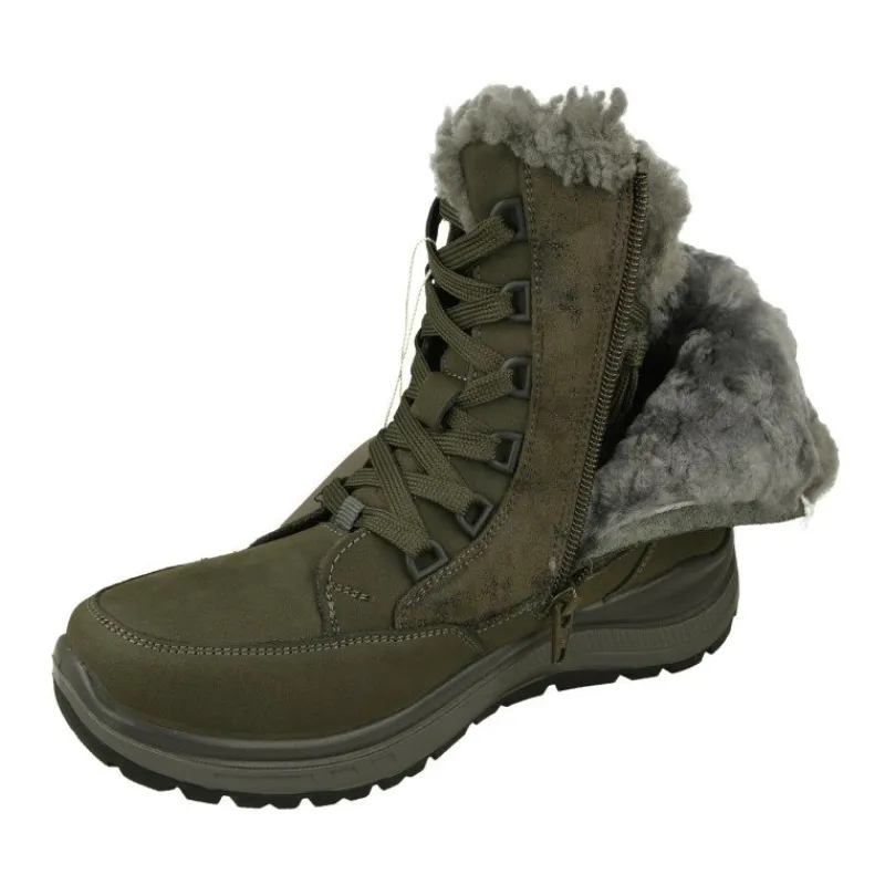 G Comfort Botines|Botin De En Piel De Nobuck De Cana Intermedia Y Forro De Borrego Impermeables Y Con Piso De Cuna Poliuretano
