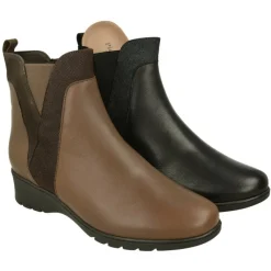 PieSanto Botines|Botin De De Pala Lisa Con Elastico Y Cremallera En Cana, Piso De Caucho Y Planta Anatomica Extraible