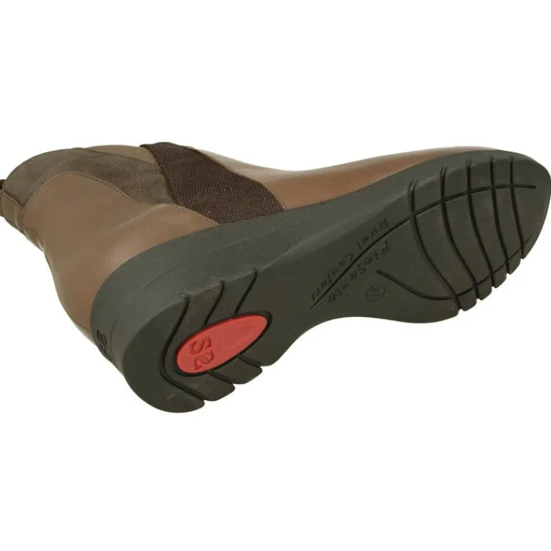 PieSanto Botines|Botin De De Pala Lisa Con Elastico Y Cremallera En Cana, Piso De Caucho Y Planta Anatomica Extraible