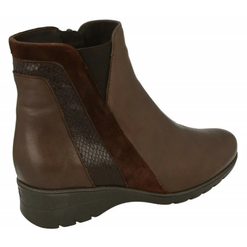 PieSanto Botines|Botin De En Piel Lisa Con Lateral Combinado, Piso De Cuna De Caucho Y Planta Extraible