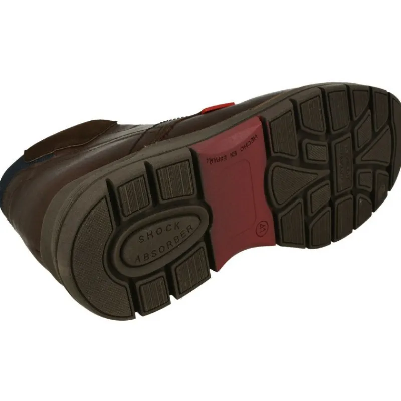 Tolino Botines|Botin De Acordonado De Pala Lisa Con Piel Engrasada Y Piso De Caucho Flexible Con Planta Anatomica Extraible