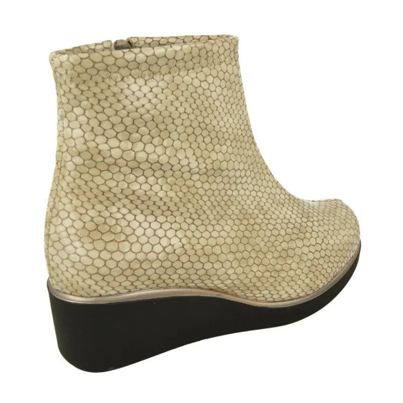 Doctor Cutillas Botines|Botin Del En Piel Grabada Serpiente Charol. Piso De Cuna Microporosa Muy Ligera Y Planta De Descanso Movible
