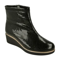 Doctor Cutillas Botines|Botin Del En Piel Grabada Serpiente Charol. Piso De Cuna Microporosa Muy Ligera Y Planta De Descanso Movible