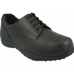 Calzamedi Cordones|Cordon De Pala Lisa Especial Pies Diabeticos, Extra Ancho 14, Plantilla Movible. Negro