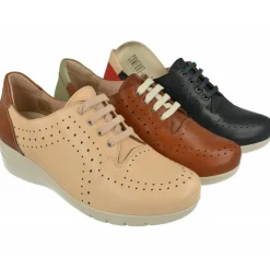 Comfort Class Cordones|Cordon De Comfortclass En Piel Picada Combinada Con Piso Aligerado De Poliuretano Y Planta Extaible