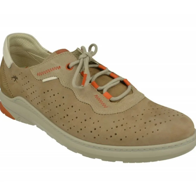 Fluchos Zapatos Para Caminar|Cordon De En Piel De Nobuck Picada Y Transpirable Con Ligero Piso De Poliuretano Y Plantilla Anatomica De Descanso
