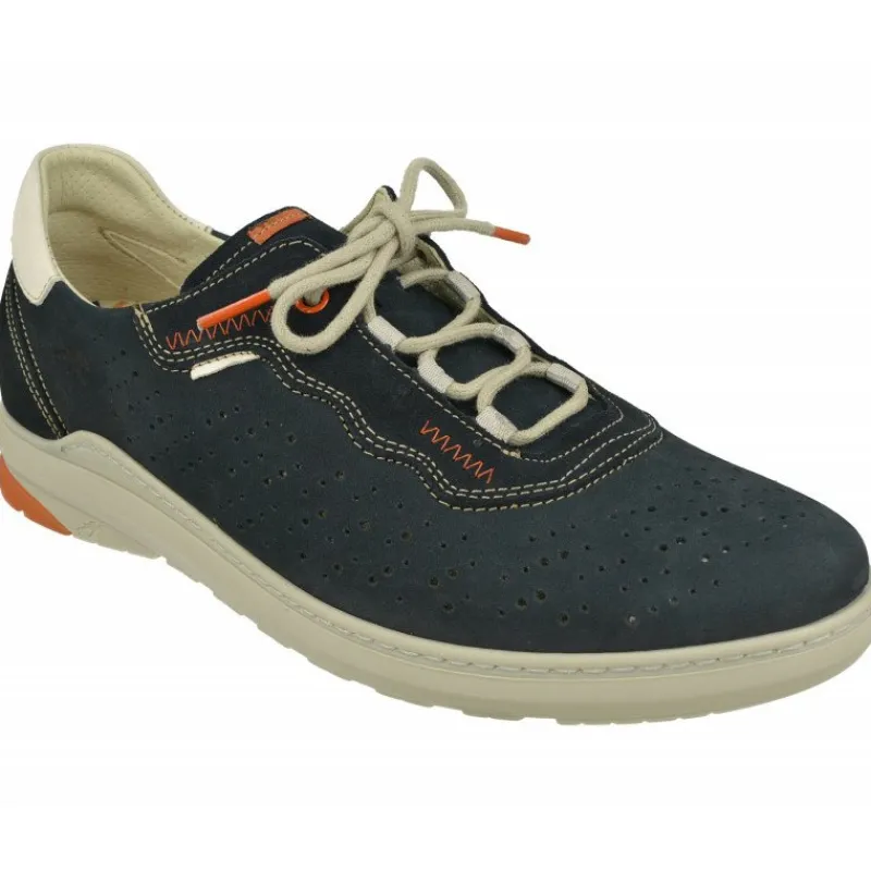 Fluchos Zapatos Para Caminar|Cordon De En Piel De Nobuck Picada Y Transpirable Con Ligero Piso De Poliuretano Y Plantilla Anatomica De Descanso
