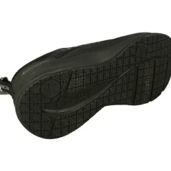 Fluchos Deportivos|Cordon De En Tejido Elastico Con Repelente De Agua, Piso De Poliuretano Y Planta Anatomica Extraible, Ideal Para Trabajo Negro
