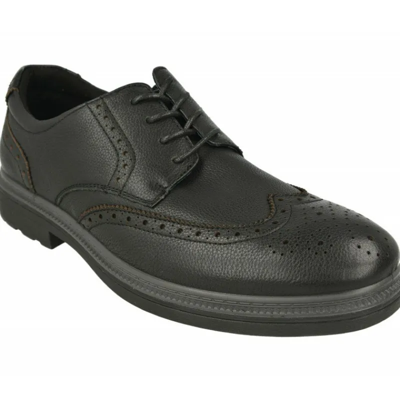 G Comfort Zapatos De Vestir|Cordon De De Pala Vega Con Planta De Descanso Y Goma De Amortiguacion En Ancho Especial Negro