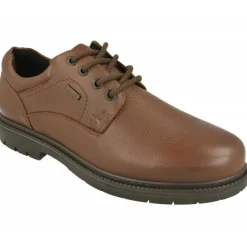 G Comfort Zapatos Comodos Para Trabajar|Cordon De De Pala Lisa En Piel Engrasada Con Membrana Impermeable Y Piso De Caucho Con Planta De Descanso Extraible