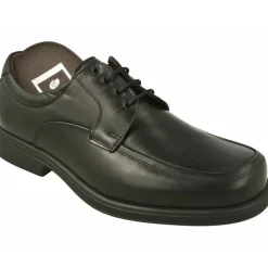 Tolino Cordones|Cordon De Con Bordon En Pala De Horma Ancha Con Piso Y Planta De Descanso Extraible, Especial Laboral Negro