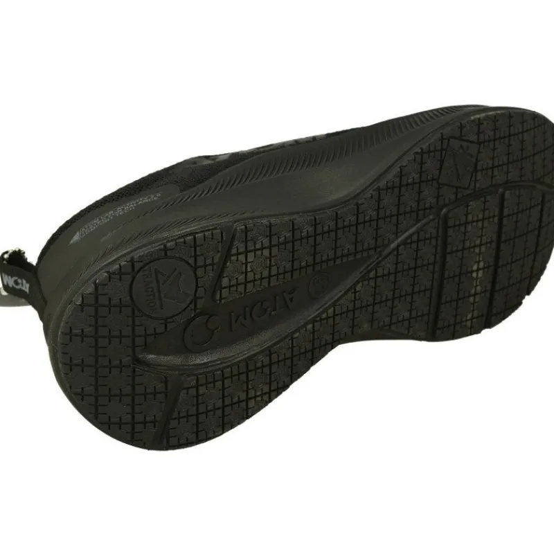 Fluchos Deportivos|Cordon Elastico De De Tejido Elastico Y Repele El Agua, Piso Ligero De Poliuretano Y Planta De Descanso Movible Negro
