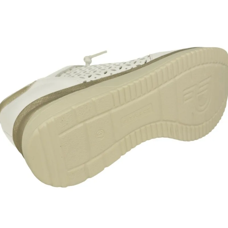 PITILLOS Cordones|Cordon Picado De Muy Transpirable Con Piso De Poliuretano Y Planta De Descanso Extaible. Comodisima Pisada Blanco