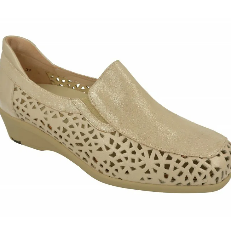 Drucker Calzapedic Mocasines|Mocasin De Drucker Picado Con Pala Contrastada, Planta De Descanso Extraible Y Piso De Poliuretano