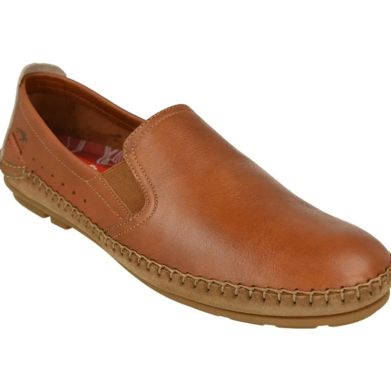 Fluchos Mocasines|Mocasin De En Fabricacion Kiowa Con Pala Lisa Y Cosido Al Corte. Piso De Caucho Conductor Y Planta Extraible.