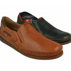 Fluchos Mocasines|Mocasin De En Pala Lisa Y Piso De Cuna De Caucho Con Planta De Descanso