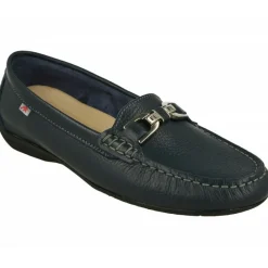 Fluchos Mocasines|Mocasin De Ligero Y Flexible Con Adorno Metal En La Pala, Planta De Descanso Y Piso De Caucho