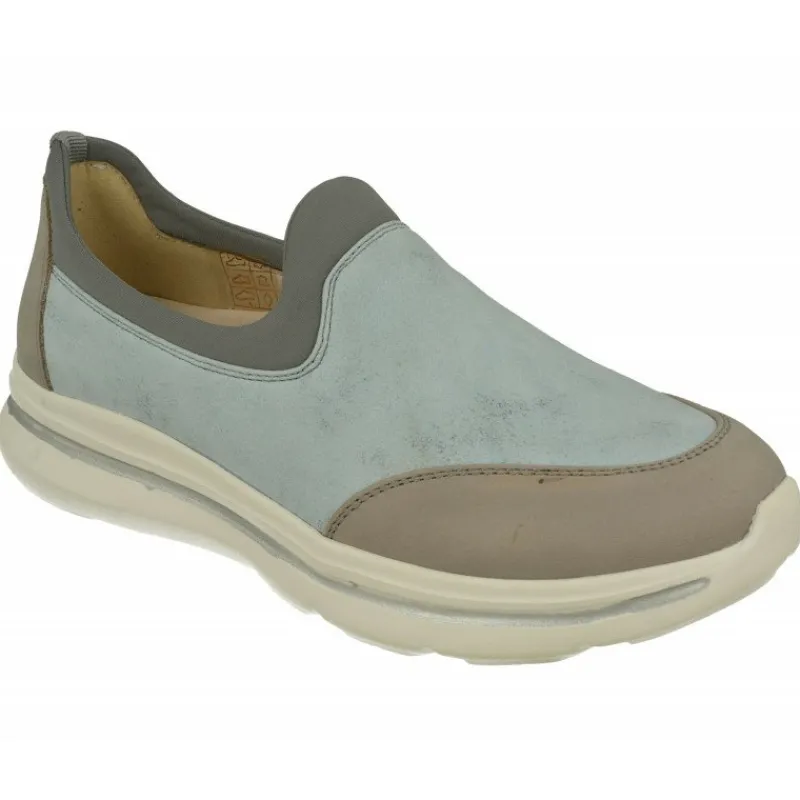 G Comfort Mocasines|Mocasin De En Piel Metalizada Elastica Con Planta De Descanso Y Piso Aligerado