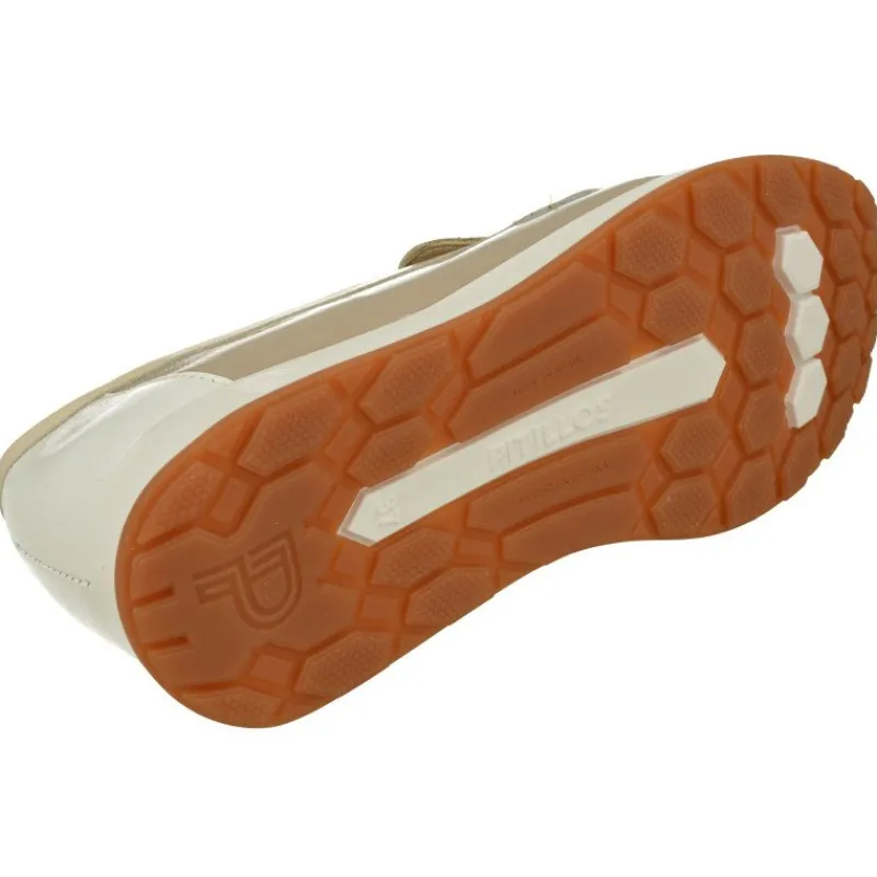PITILLOS Zapatos De Vestir|Mocasin De En Piel Acharolada Combinada En Tonos Con Bande Estribo Metal Y Piso Y Plnata De Descanso Beige
