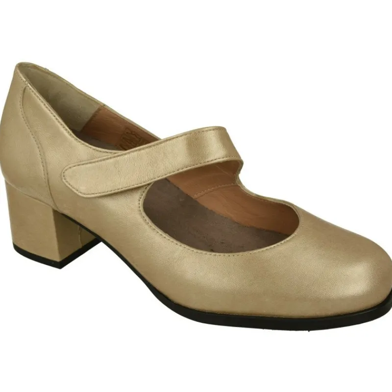Comfort Class Zapatos Con Pulsera|Pulsera De Confort Class Con Ajuste Por Tira De Velcro. Tacon De Base Ancha Con Planta De Descanso Extraible Y Piso De Goma