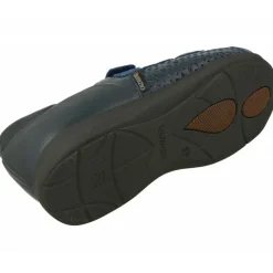Calzamedi Zapatos Sanitarios|Puntera Abierta De Con Doble Ajuste De Velcro En Horma De Ancho Especial Para Plantillas Marino
