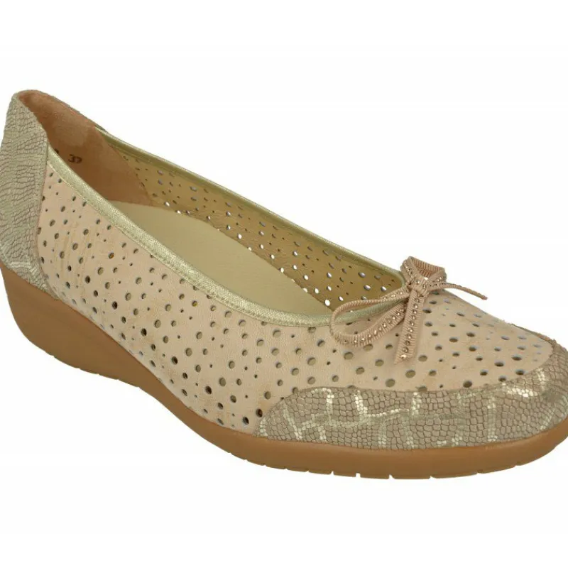 Drucker Calzapedic Zapatos Salon|Salon De Drucker En Piel Picada Contrastada En Talon Y Puntera, Hueco Elastico Ajustable Y Planta De Descanso Extraible