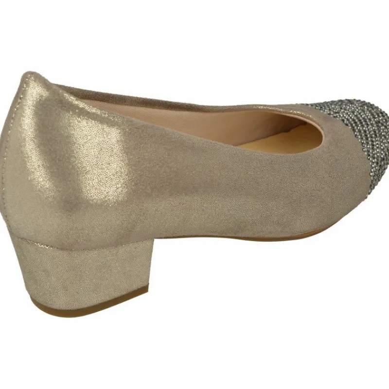 Doctor Cutillas Zapatos Salon|Salon De Tacon De Puntera Recta Con Pedreria Y Tejido Elastico Adaptable Con Planta Movible