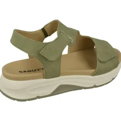 Calzamedi Sandalias|Sandalia De Con Tiras De Velcro Cruzadas En Piel De Nobuck Y Planta Anatomica De Descanso