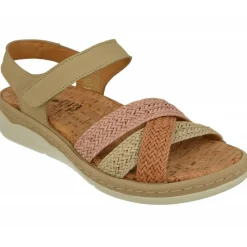Comfort Class Sandalias|Sandalia De De Tiras Cruzadas Trenzadas Con Planta Anatomica Extraible Y Piso De Poliuretano