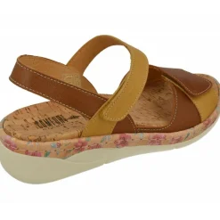 Comfort Class Sandalias|Sandalia De Con Tiras De Velcro Combinadas, Planta Anatomica Extraible Y Piso De Poliuretano