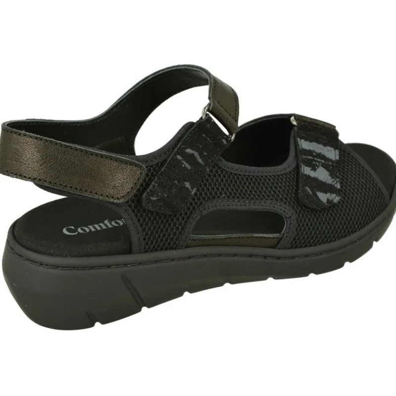 Comfort Class Zapatos Para Caminar|Sandalia De Con Doble Tira De Velcro Ajustable Especial Treking Con Planta Anatomica Extraible Y Piso De Poliureta