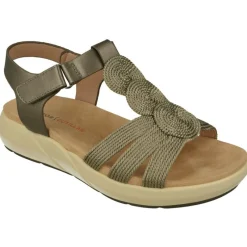 Doctor Cutillas Sandalias|Sandalia De Anatomica Con Piel Metal Y Pala De Trenza Con Piso Y Planta De Descanso
