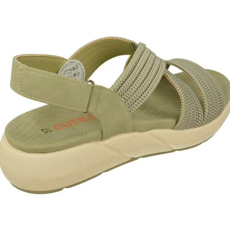 Doctor Cutillas Sandalias|Sandalia De De Tiras Cruzadas En Tejido Elastico. Planta Anatomica Y Piso De Poliuretano
