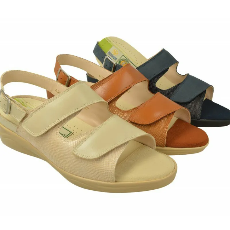 Drucker Calzapedic Sandalias|Sandalia De Drucker Con Doble Velcro En Pala Con Horma De Ancho 14 Y Piso Y Planta De Descanso Movible
