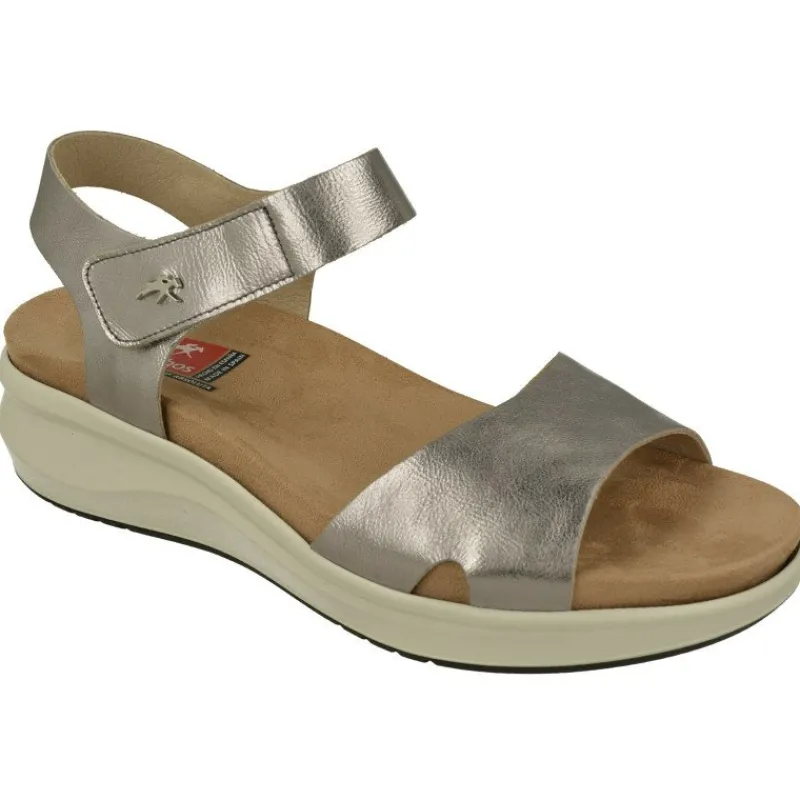 Fluchos Sandalias|Sandalia De Con Tira Lisa En Pala Y Tira Velcro Empeine Con Piso De Caucho Y Planta Anatomica Amortiguada
