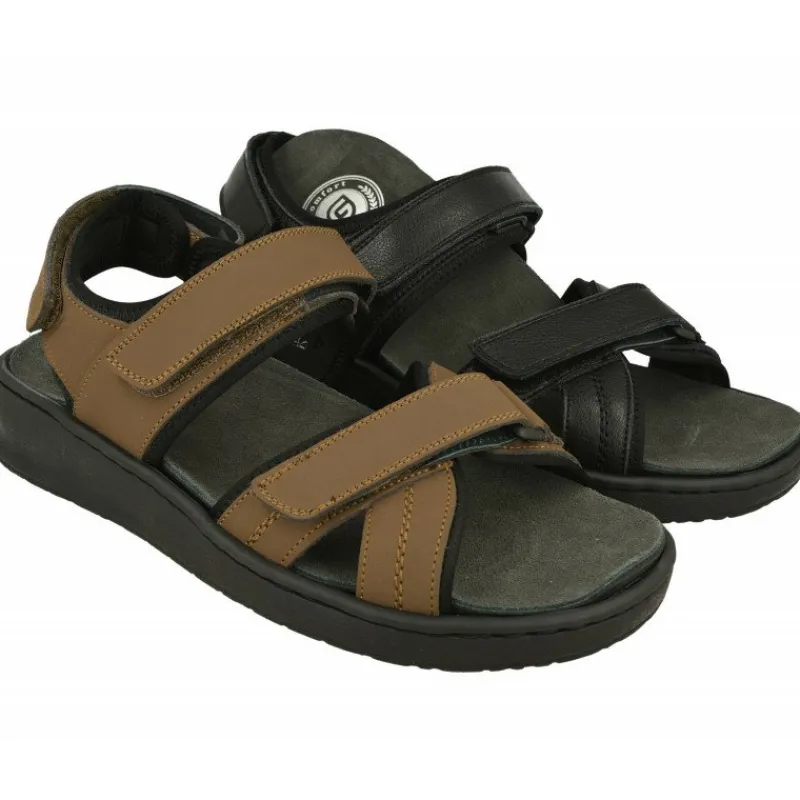 G Comfort Sandalias|Sandalia De De Tiras Cruzadas Con Ajuste De Velcro Y Planta De Descanso Extraible