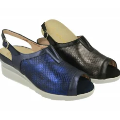 Drucker Calzapedic Sandalias|Sandalia De Piel Y Pala Elastica De , Plantilla Movible, Ancho 13