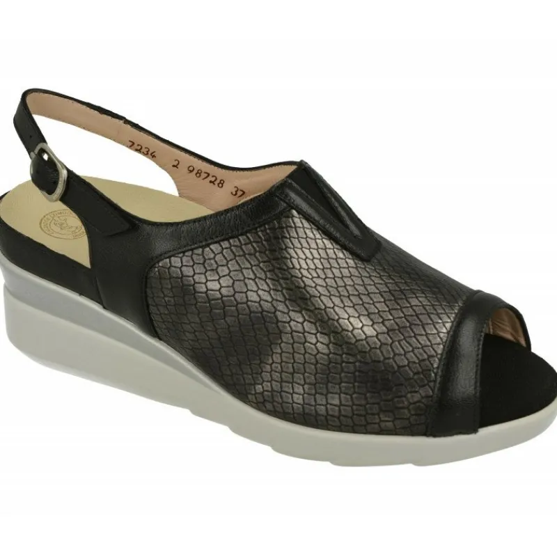 Drucker Calzapedic Sandalias|Sandalia De Piel Y Pala Elastica De , Plantilla Movible, Ancho 13
