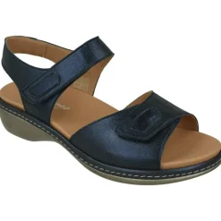 PieSanto Sandalias|Sandalia De Con Doble Tira De Velcro Y Piso De Poliuretano, Planta De Descanso Extraible Y Horma De Calce Muy Ancho