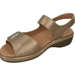 PieSanto Sandalias|Sandalia De Con Doble Tira De Velcro Ajustable En Piel Metalizada, Planta Anatomica Extraible Y Piso De Poliuretano